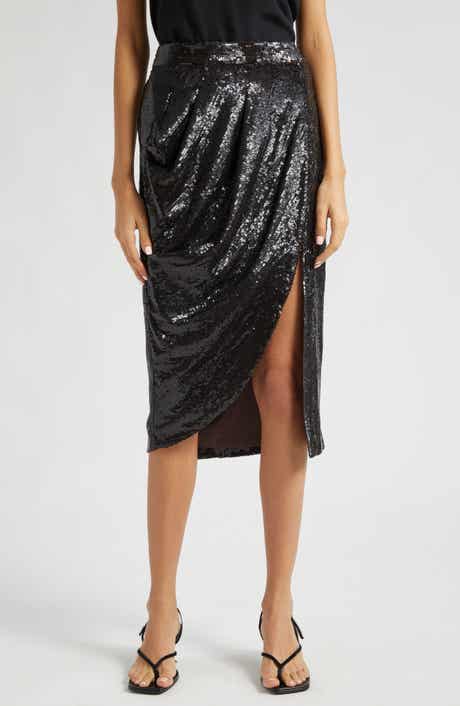 TWP Lover Sequin Vent Skirt