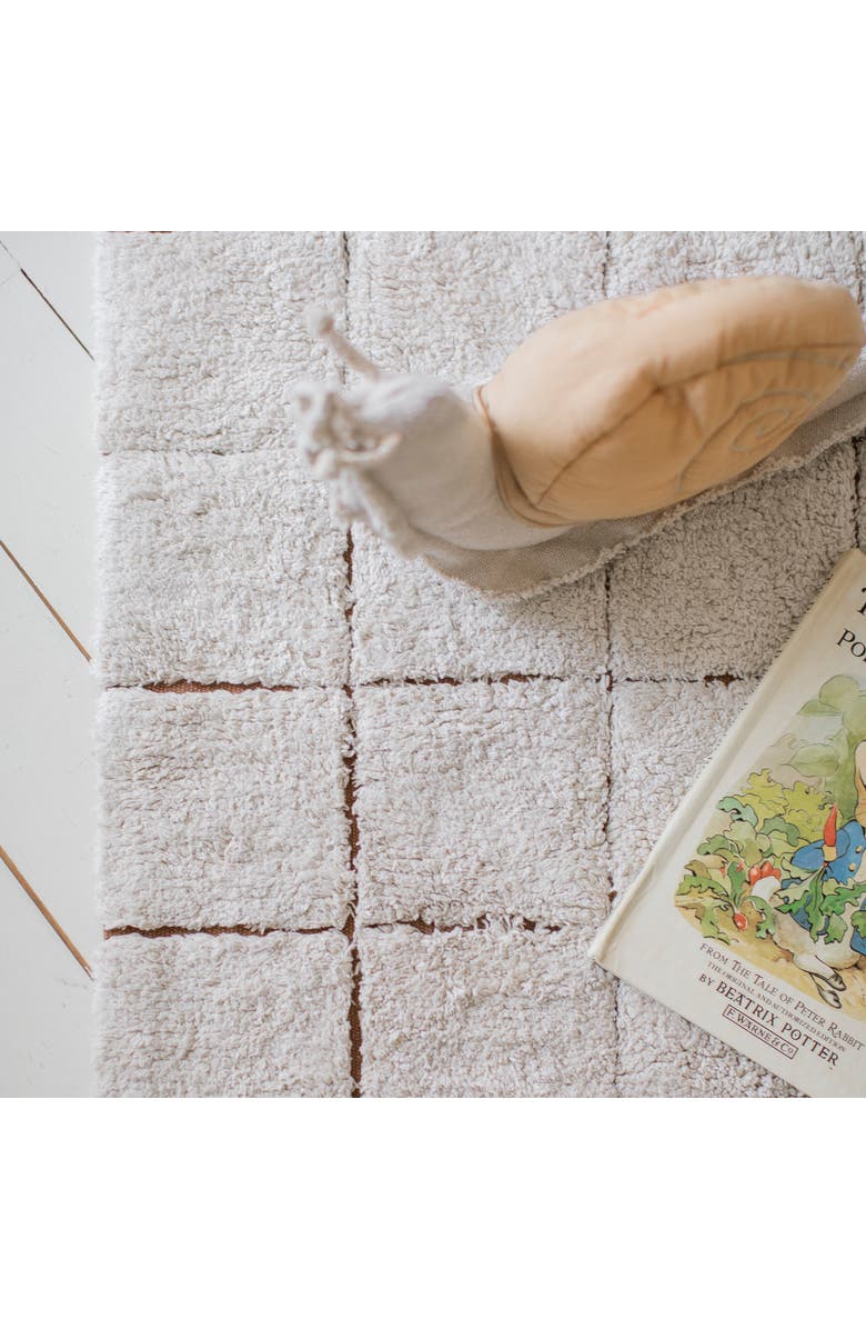 Lorena Canals Washable rug Mosaic, Alternate, color, Natural, Toffee