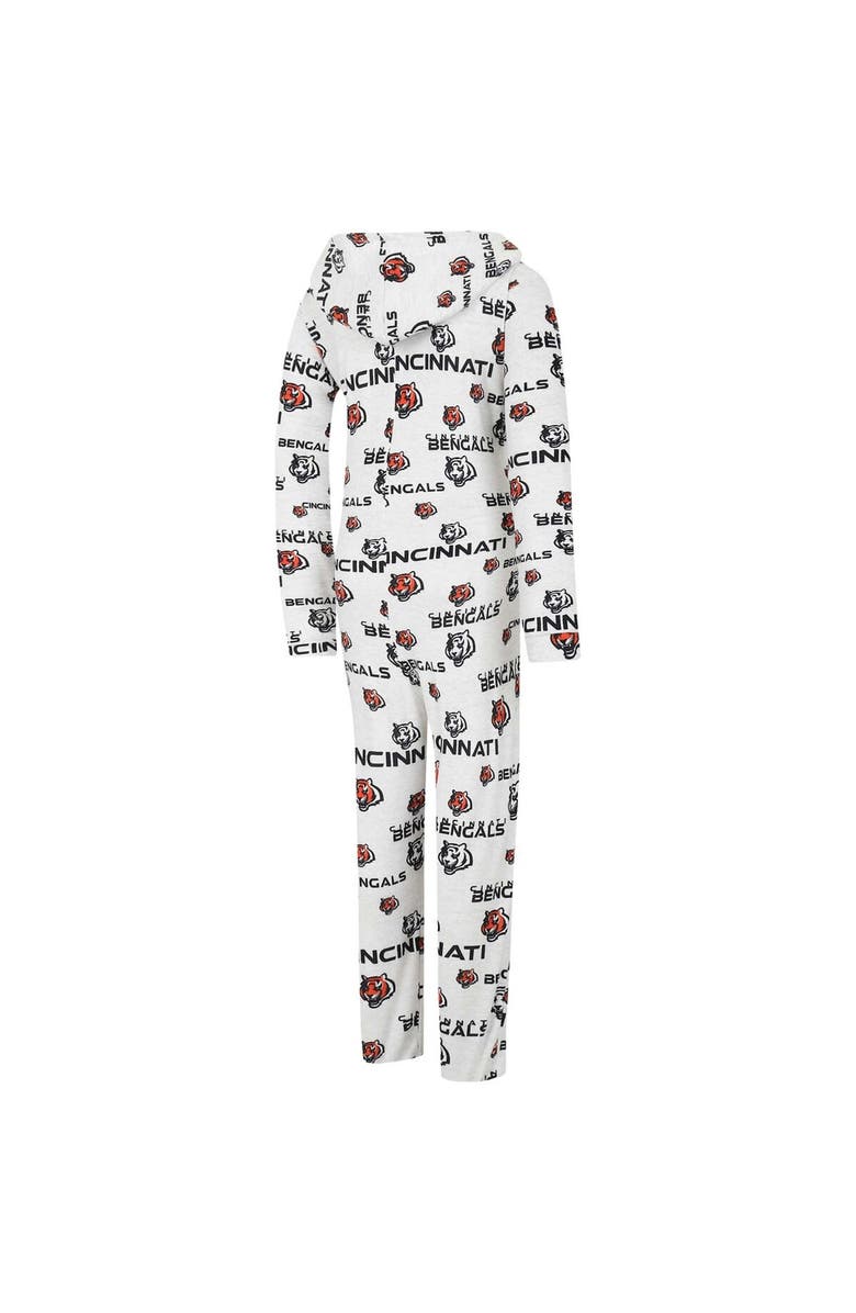 CONCEPTS SPORT Women's Concepts Sport Cream Cincinnati Bengals Docket Hoodie Full-Zip Union Suit, Alternate, color, Cream