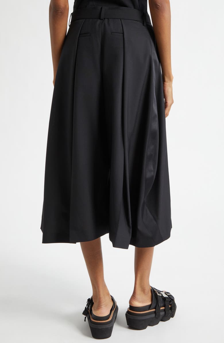Sacai Belted Culottes, Alternate, color, Black