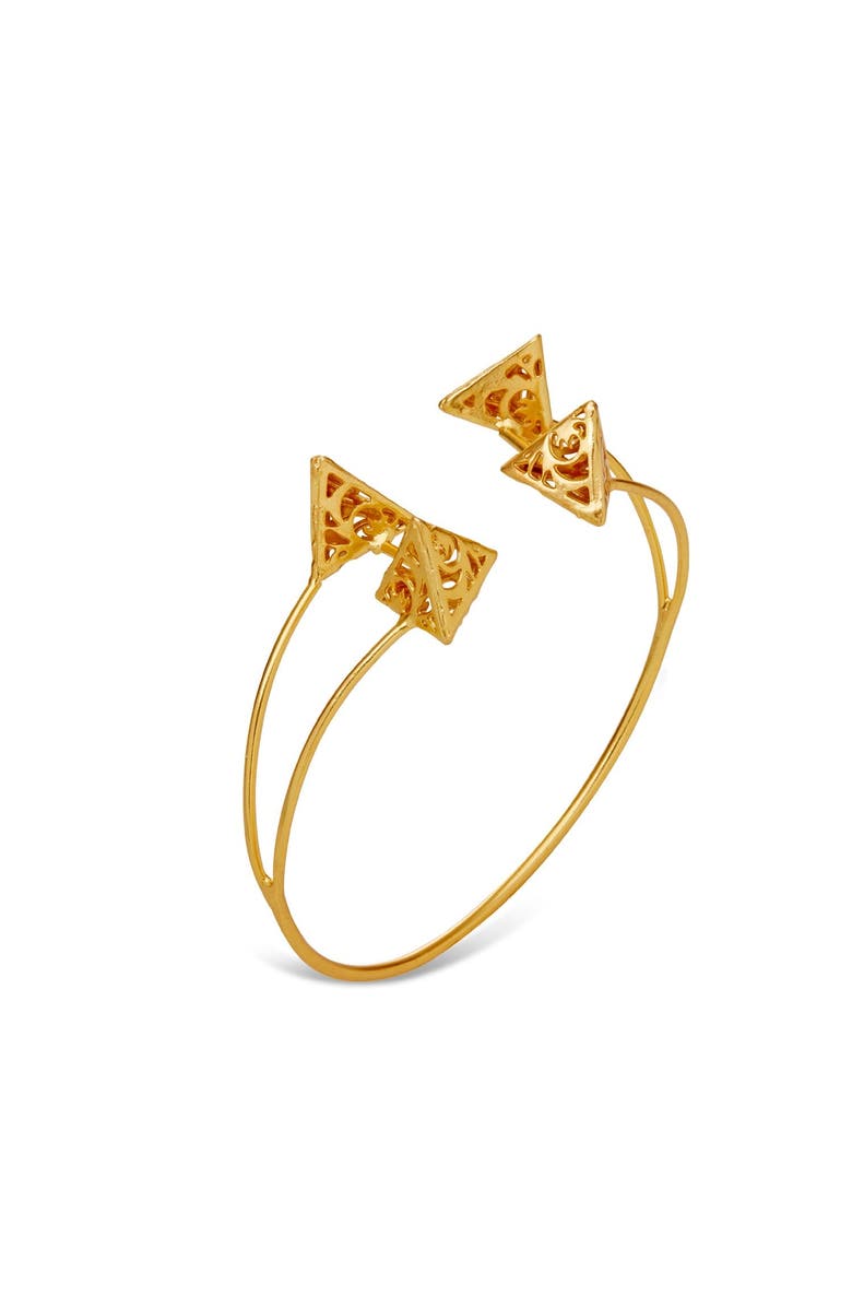 Dhwani Bansal MEHR CUFF, Main, color, Gold Plated