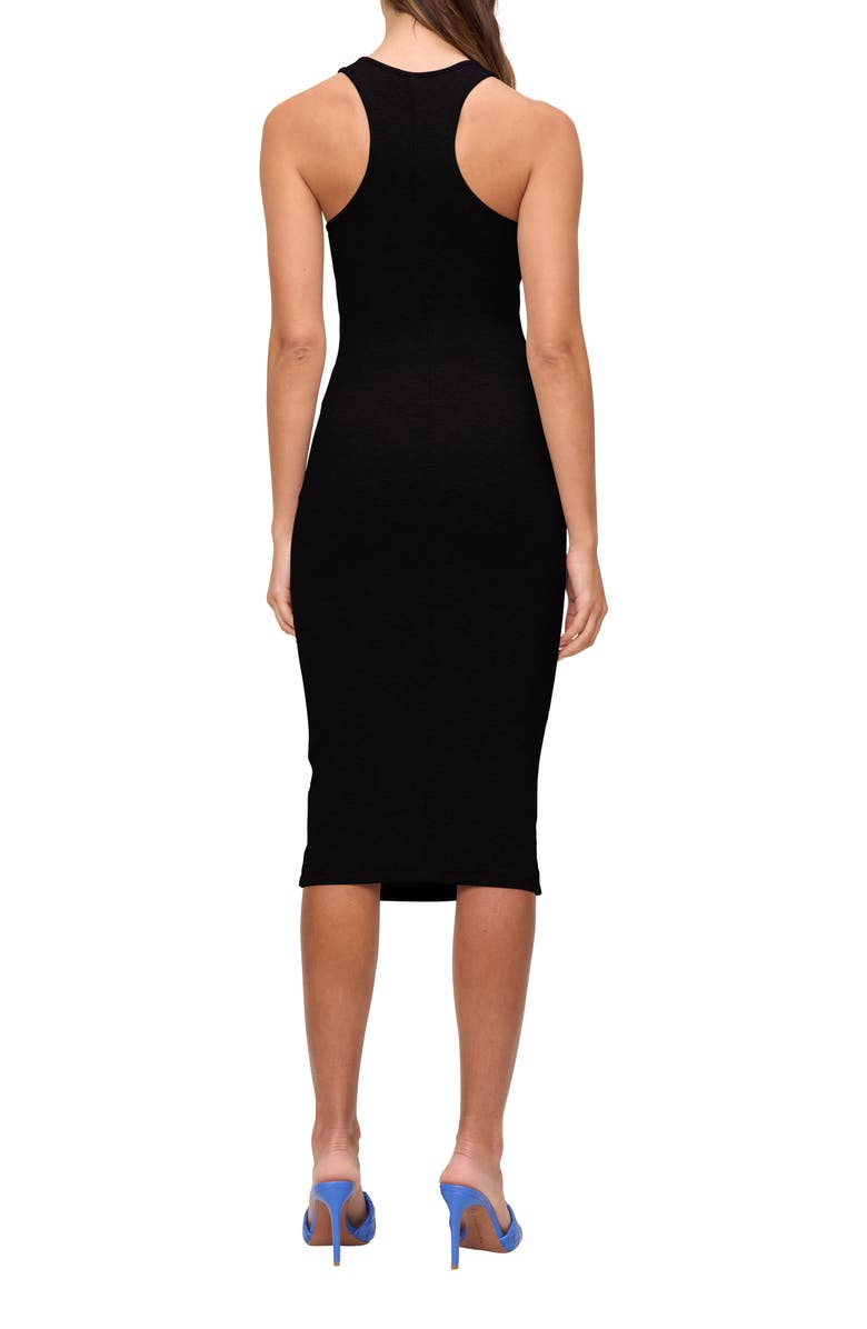 The Standard Stitch The Racerback Midi Dress, Alternate, color, Onyx