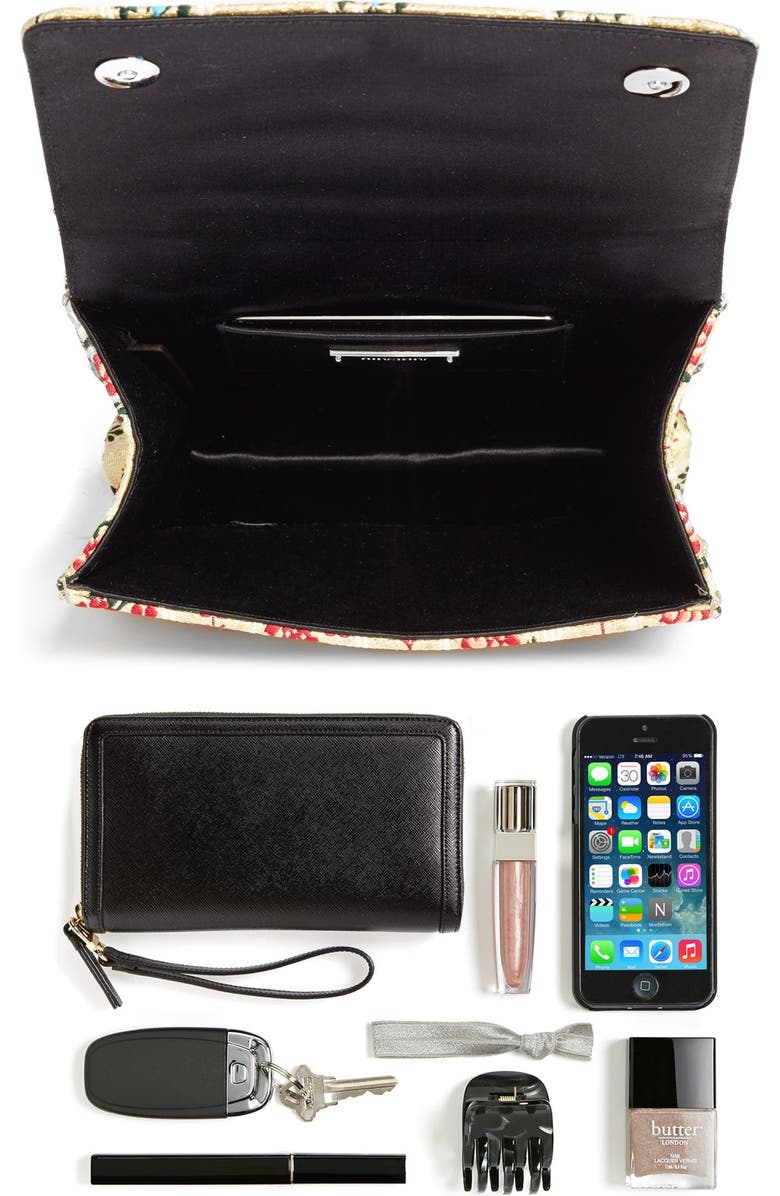 Miu Miu 'Evening' Floral Mogador Shoulder Bag, Alternate, color,