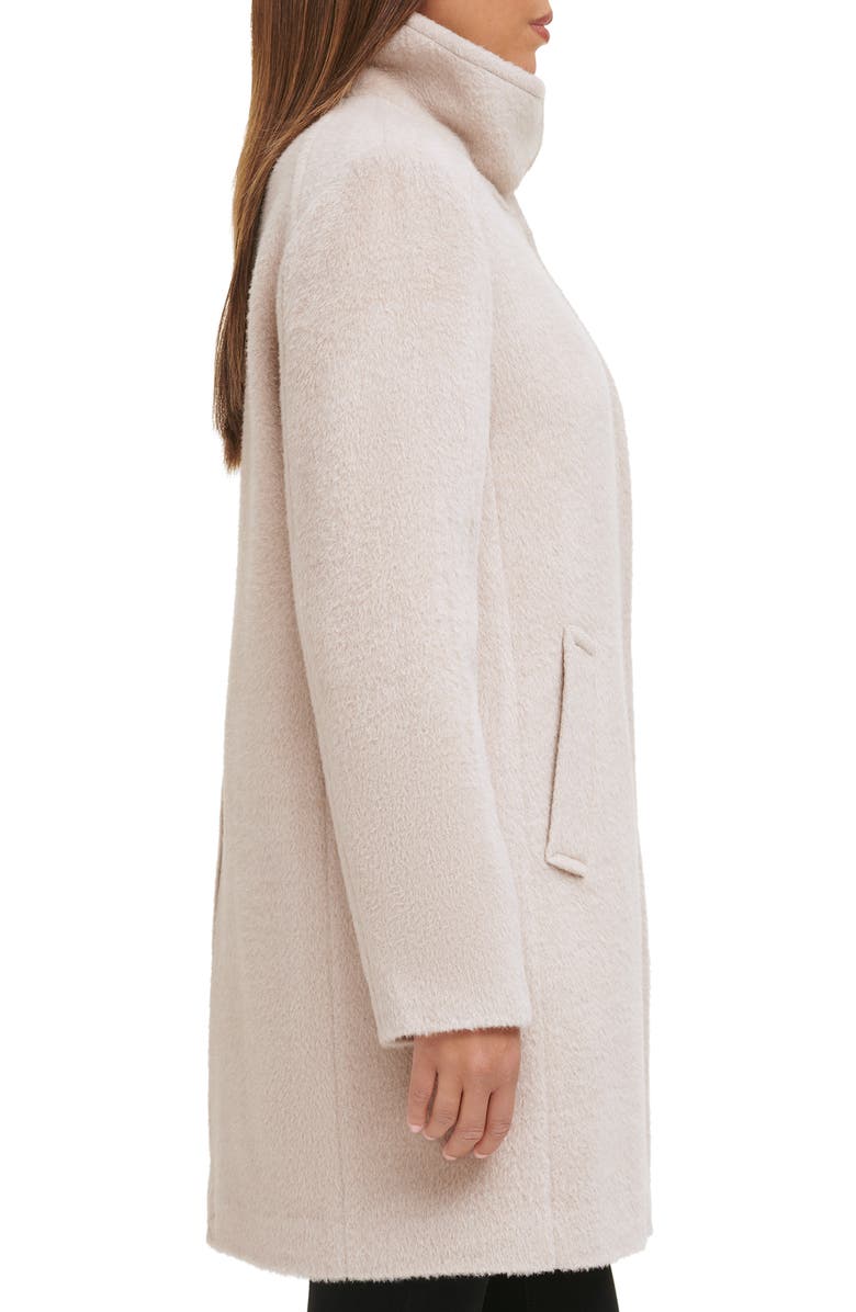 Cole Haan Stand Collar Wool Blend Coat, Alternate, color, 