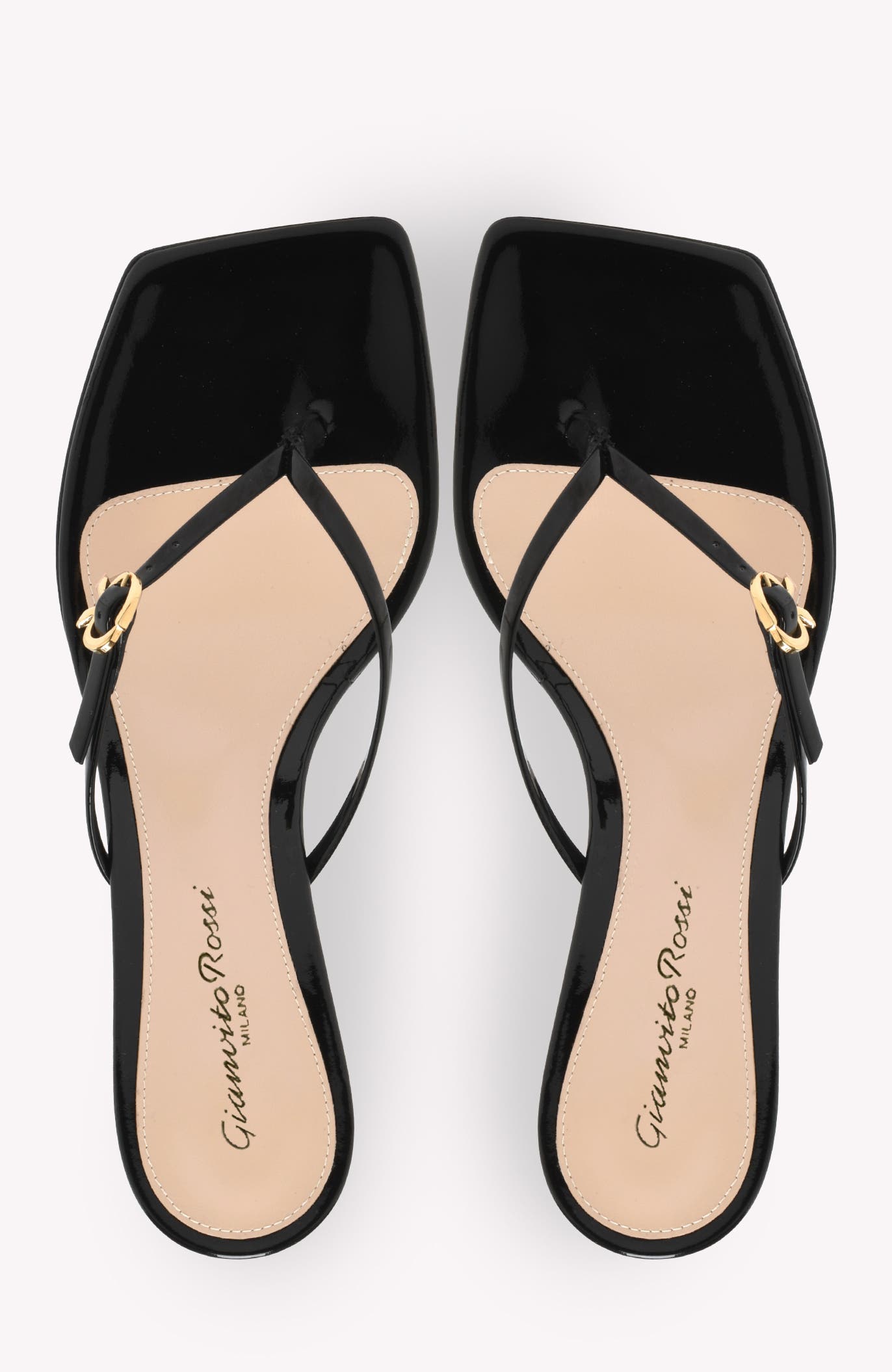Gianvito Rossi Ribbon Thong 55 Sandals, Alternate, color, 