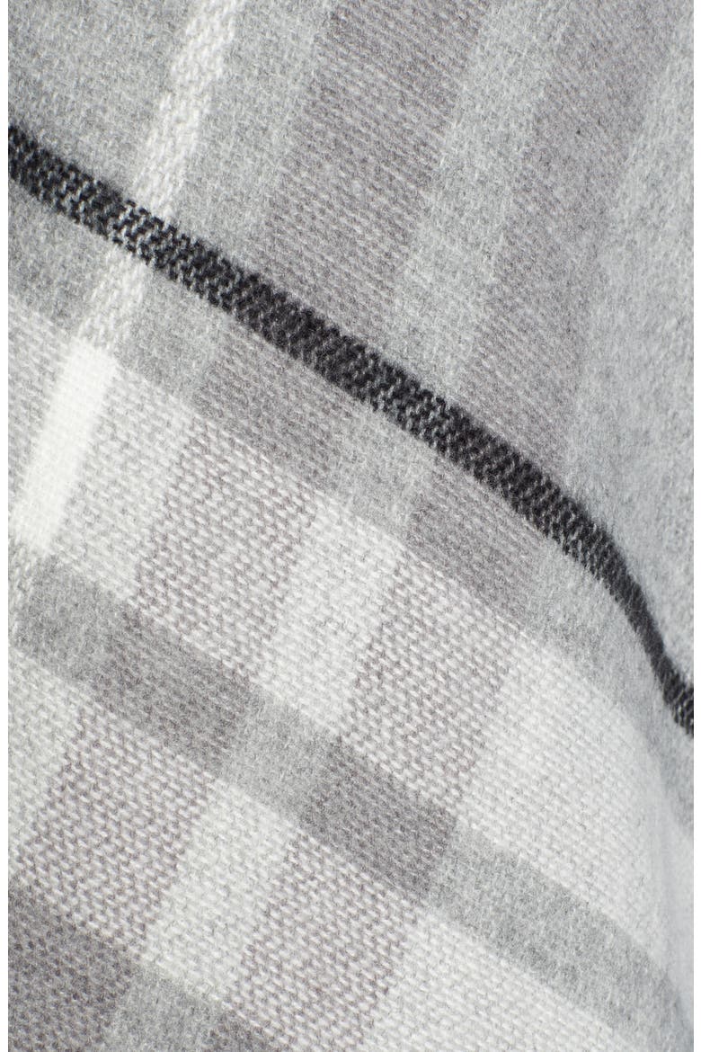 Plaid Fringe Wrap, Alternate, color, GREY COMBO