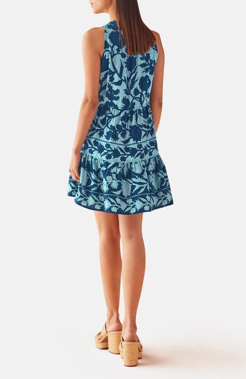 Omika Elsie Mini Dress In Lolita Harbor In Blue