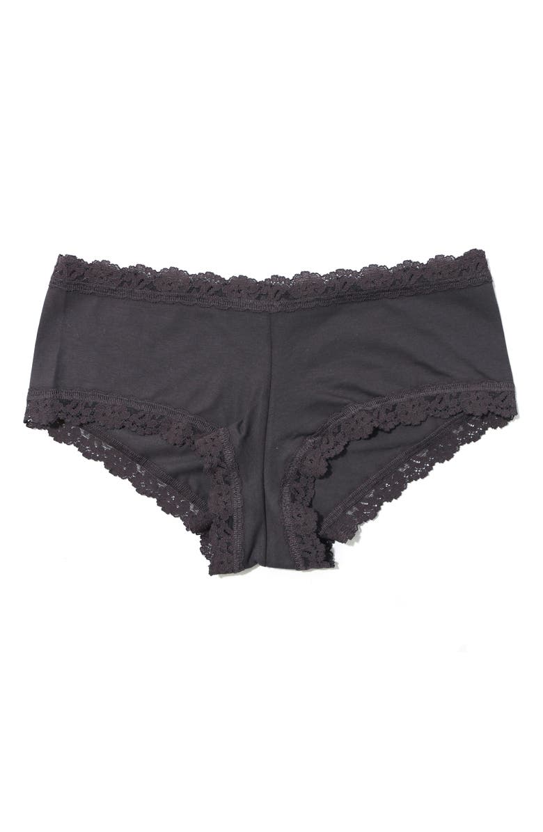 Hanky Panky Stretch Supima<sup>®</sup> Cotton Boyshorts, Alternate, color, 