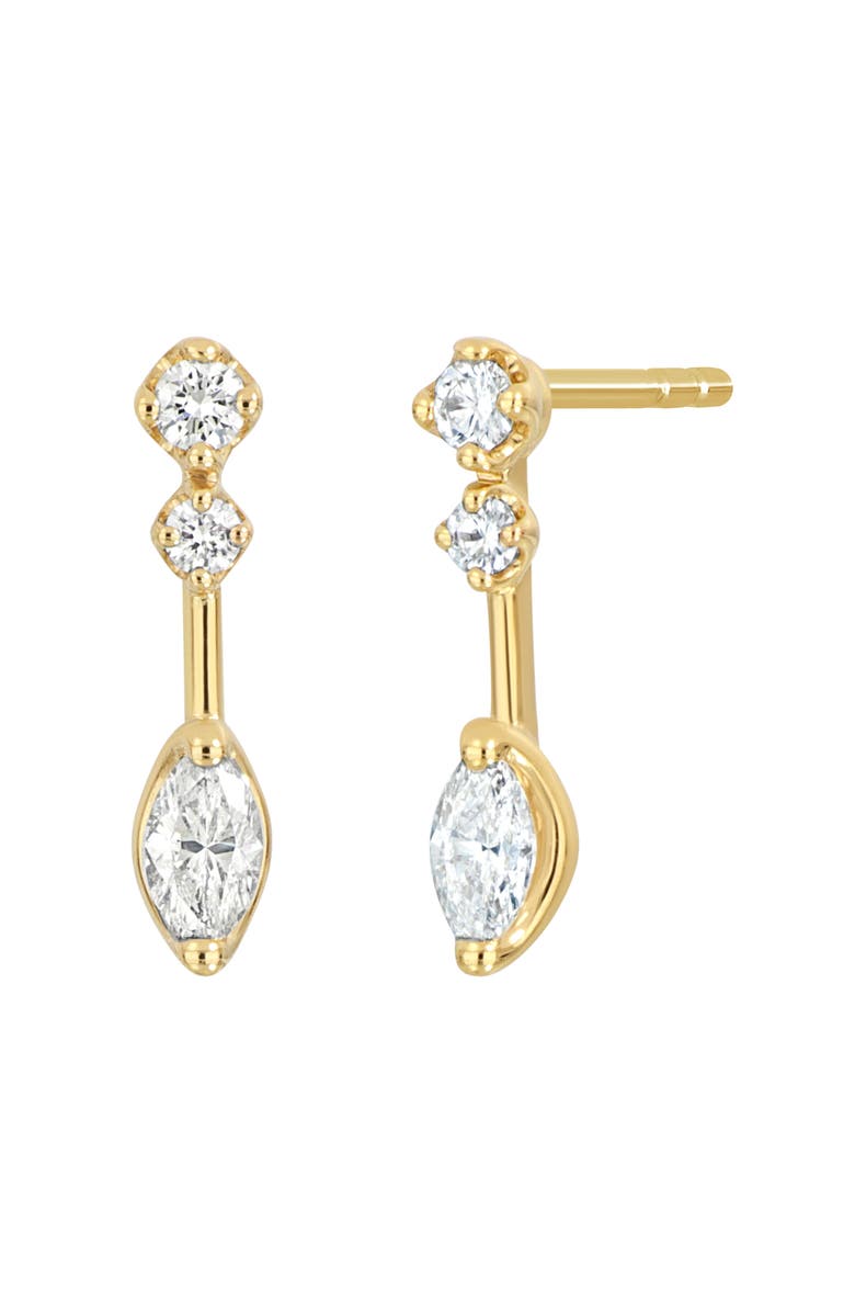 Bony Levy Aviva Diamond Drop Earrings, Main, color, 18K Yellow Gold