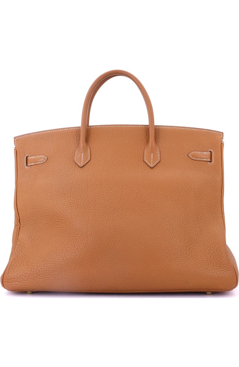 Pre-Owned Hermes Birkin Handbag Brown Fjord with Gold Hardware 40, Alternate, color,