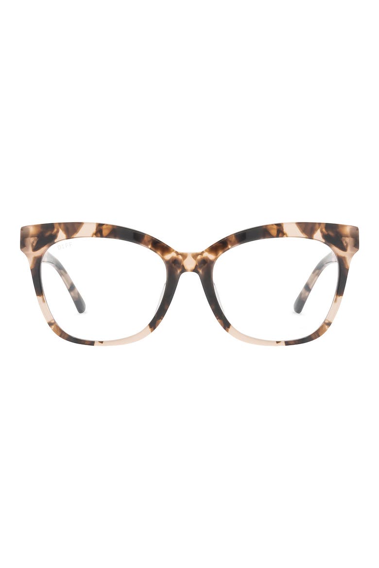 Winston 50mm Cat Eye Optical Glasses, Main, color, HIMALAYAN TORT / CLEAR