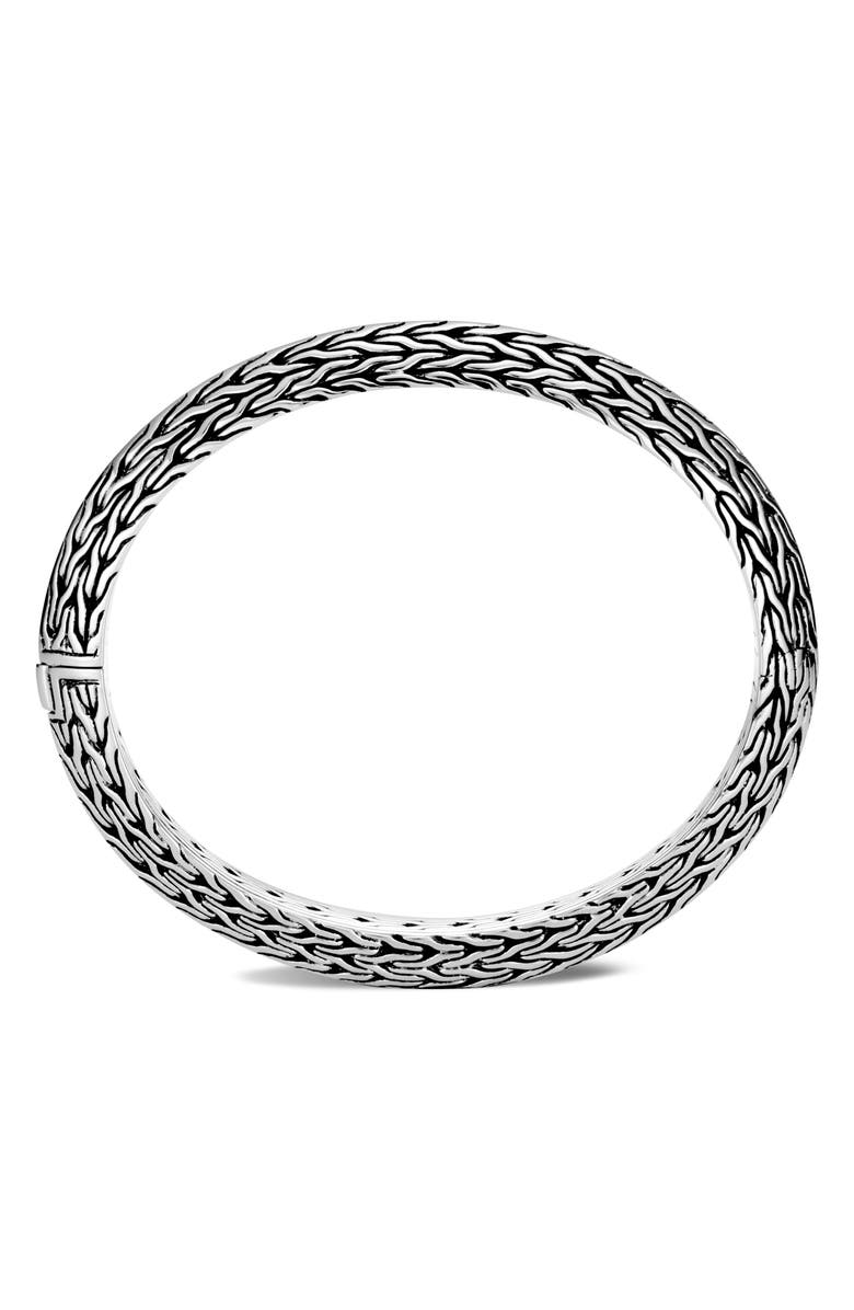 John Hardy Knife Edge Small Oval Hinge Bangle, Alternate, color,