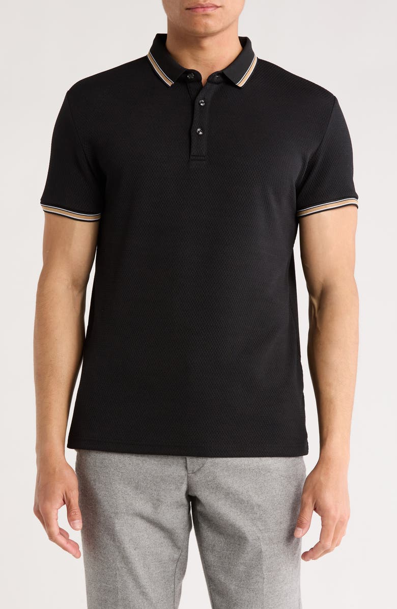T.R. PREMIUM Slim Fit Stretch Cotton Knit Polo, Main, color,