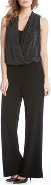 Karen Kane Sparkle Knit Palazzo Jamupsuit