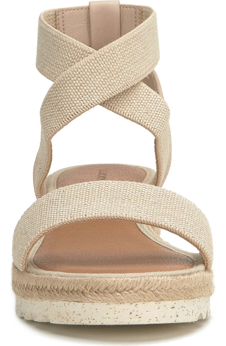 Lucky Brand Thimba Ankle Wrap Espadrille Sandal, Alternate, color, Natural/ Smok Linels