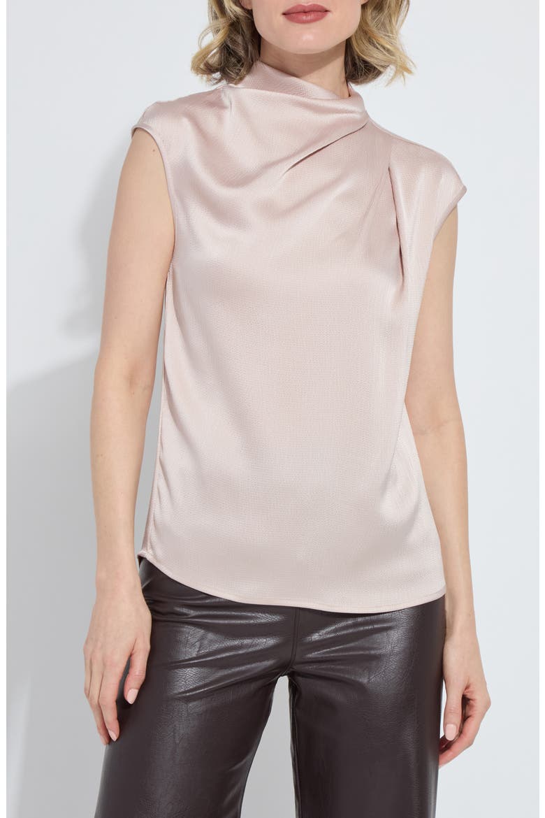 Aisha Sleeveless Cowl Neck Top, Main, color, ROSE PET