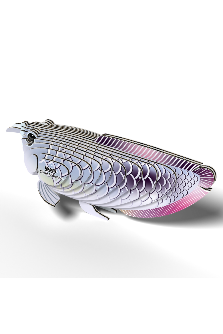 Silver Arowana 3D Puzzle, Alternate, color, No Color