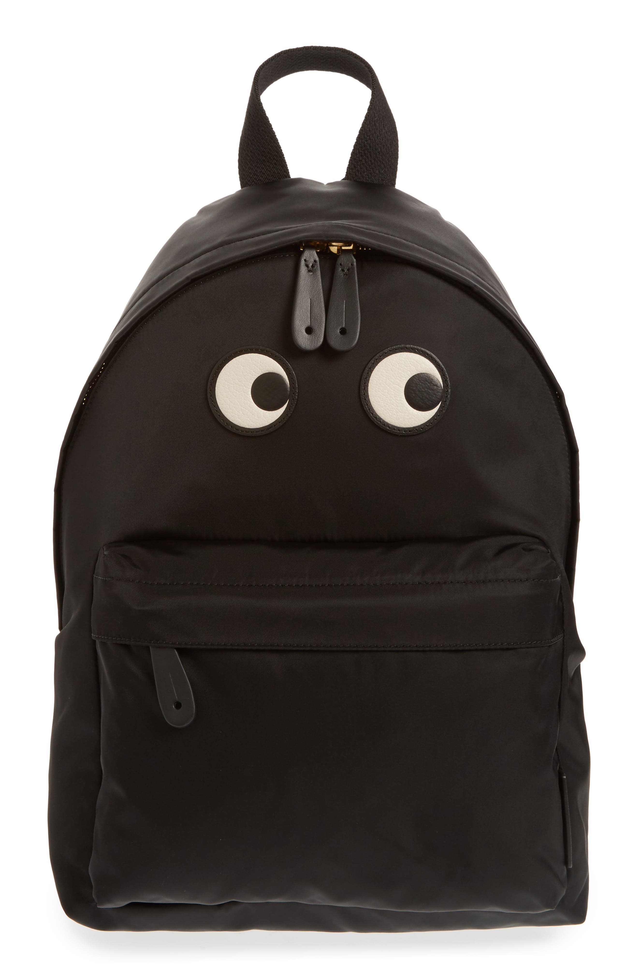 Anya Hindmarch Eyes Nylon Backpack, Main, color, 