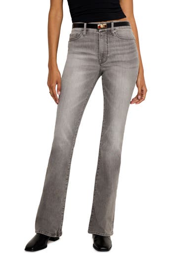 Good American Good Classic Bootcut Jeans In Black336