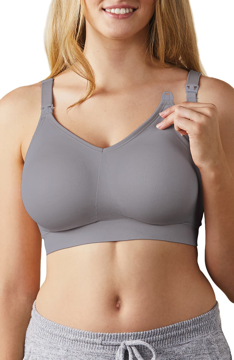 Bravado Designs Body Silk Seamless Maternity/Nursing Bra, Alternate, color, Silver Belle