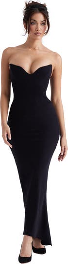 HOUSE OF CB Sabine Strapless Stretch Crepe Dress Nordstrom