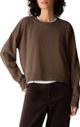 Eileen Fisher Crop Organic Cotton Sweatshirt