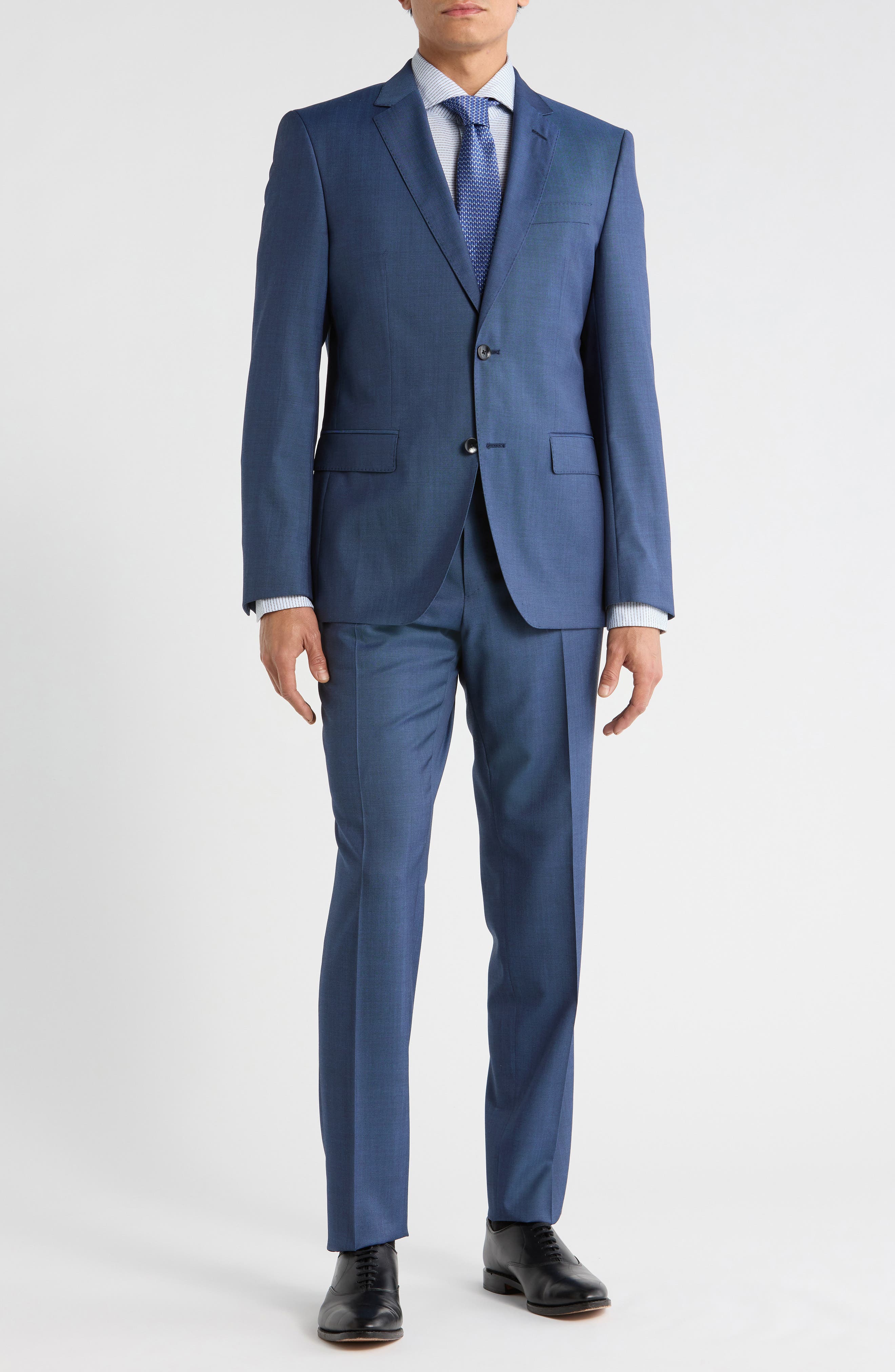 BOSS Melange Virgin Wool Suit