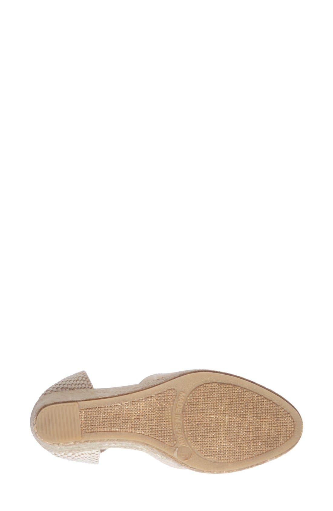 Wedge Lace-Up Espadrille Sandal, Alternate, color, BLUSH LINEN