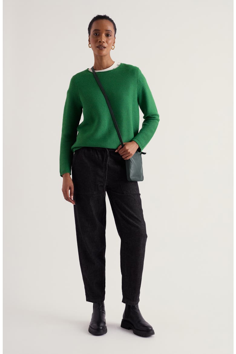 Makers Ribbed Crewneck Sweater, Alternate, color, PEA POD