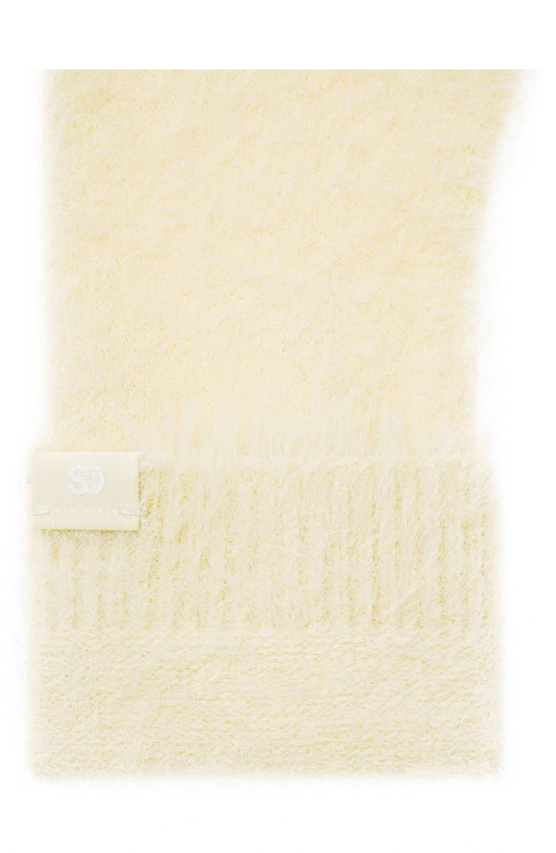 Stand Oil Heart Stud Knit Gloves, Alternate, color, Hairy Cream