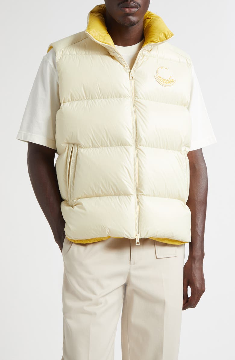 Moncler Lipsi Down Puffer Vest, Main, color, White