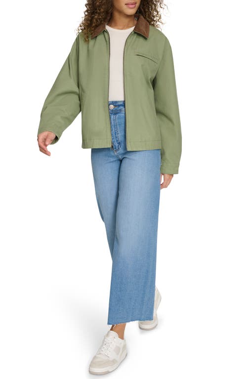 Levi's Women's Utility Collar Jacket In Hedge Green