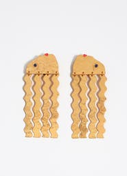 Bimba y Lola Matte Silhouette Earrings