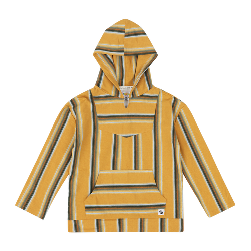 Mixed Up Clothing Kids Baja Hoodie In Baja Stripe Rust