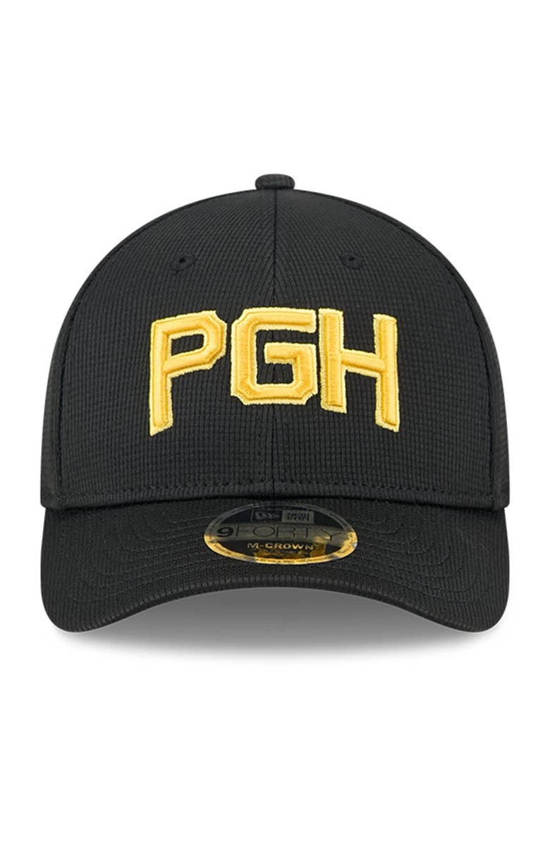 New Era Men's New Era Black Pittsburgh Pirates City Connect Batting Practice 9FORTY M-Crown Adjustable Hat, Alternate, color, Black