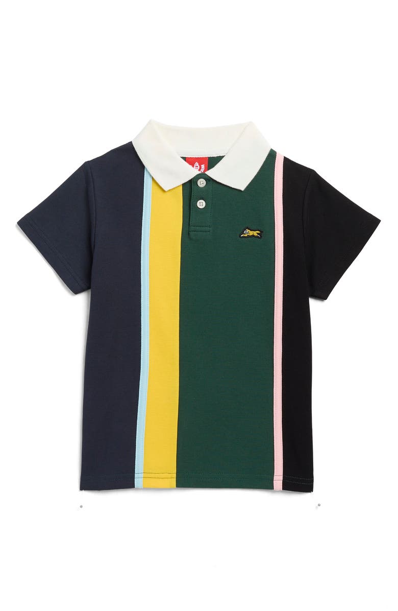 ICECREAM Kids' Vert Stripe Polo, Main, color, Green Multi