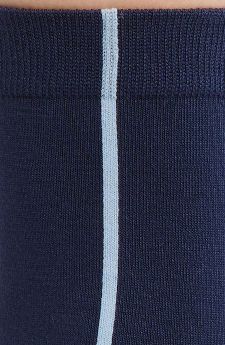 Nordstrom Everyday Flat Knit Crew Socks, Alternate, color, Navy Peacoat