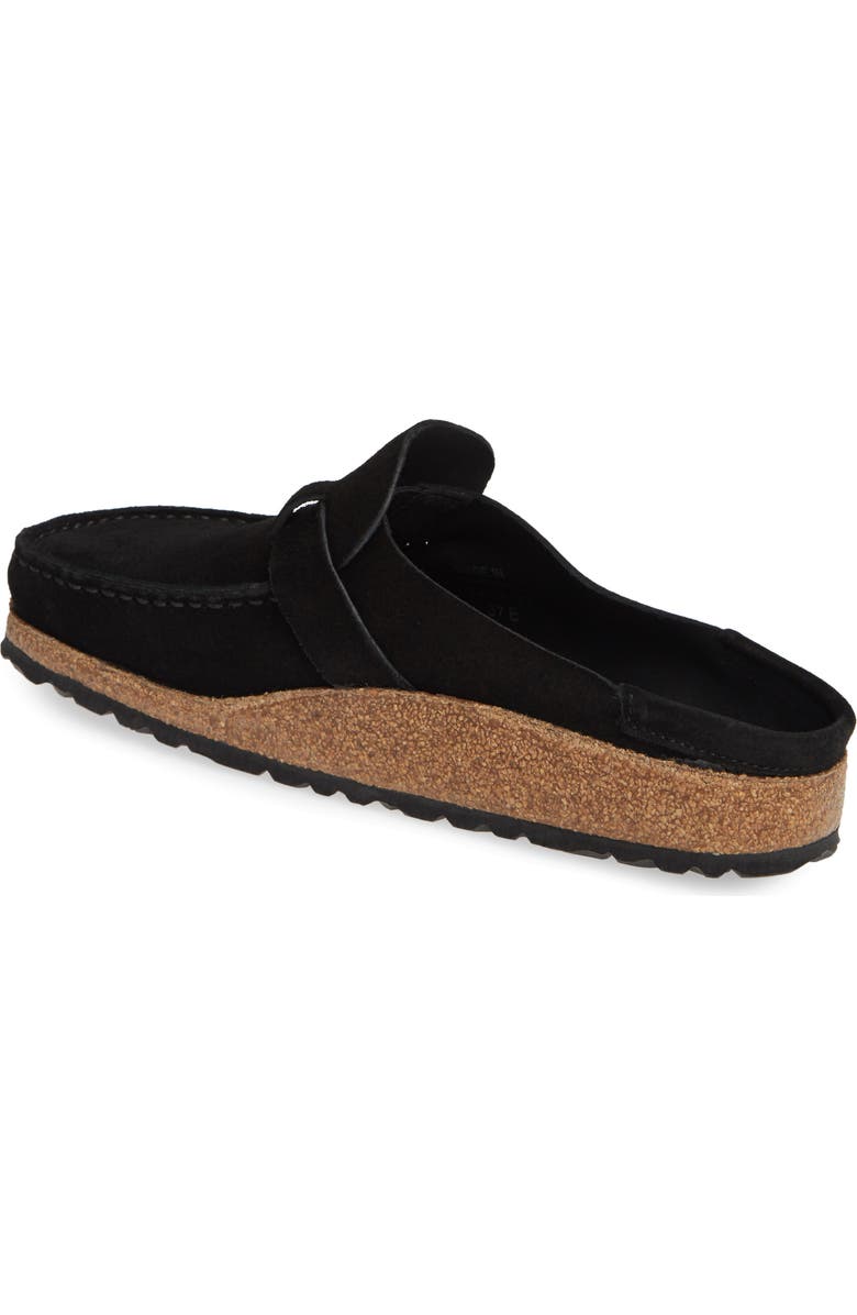 Birkenstock Buckley Clog, Alternate, color, Black Suede