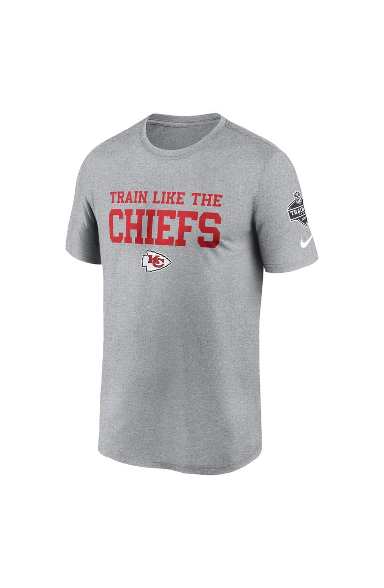 Nike Men's Nike Heather Gray Kansas City Chiefs 2024 NFL Training Camp Legend Performance T-Shirt, Alternate, color, 