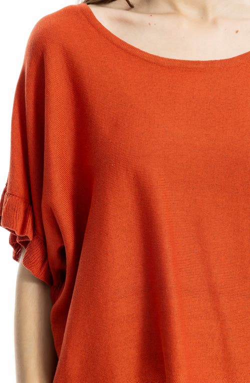 Max Studio Flutter Sleeve Sweater In Pattern