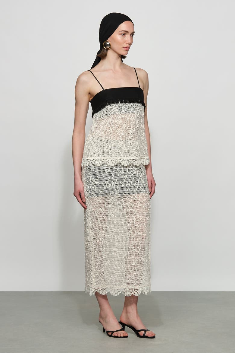Willis Skirt, Alternate, color, Ivory/Black