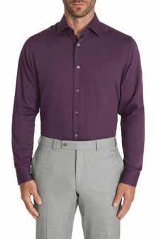 Jack Victor Aurelio Cotton & Silk Blend Dress Shirt