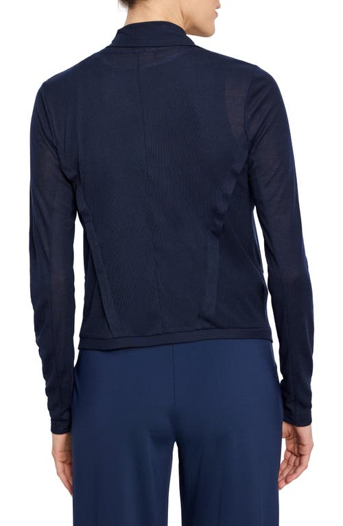 Nz Active By Nic+zoe Gauzy Snap Front Cardigan In Purple