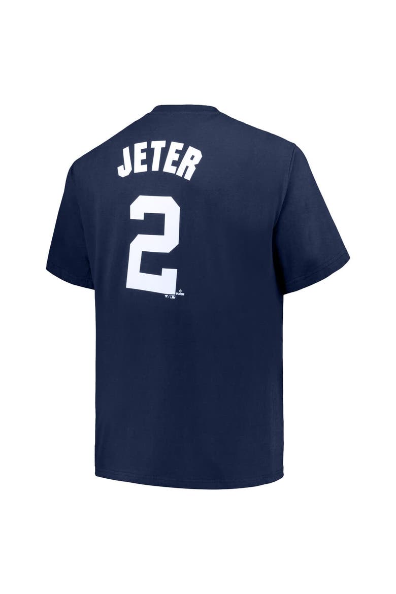 Men's Derek Jeter Navy New York Yankees Big & Tall Name & Number T-Shirt, Alternate, color, Navy