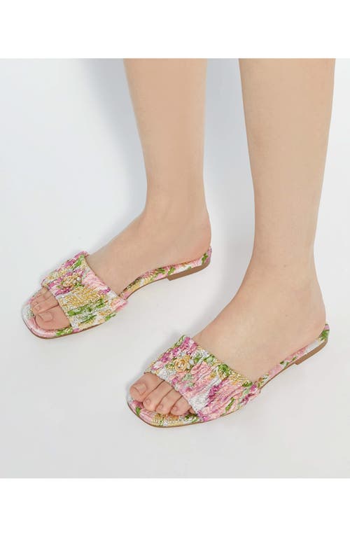Dune London Nautical Slide Sandal In Pink
