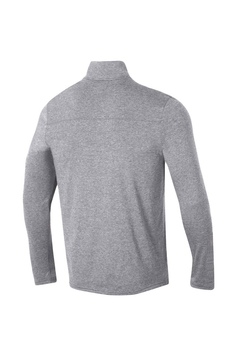 Men's Champion Heathered Gray Auburn Tigers Field Day Team Quarter-Zip Jacket, Alternate, color, Heather Gray