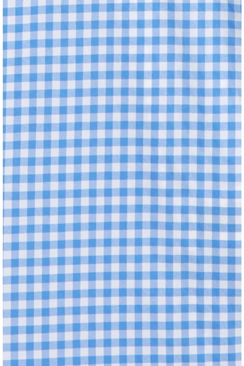 Kids' Gingham Performance Whale Button-Down Shirt, Alternate, color, CORNFLOWER