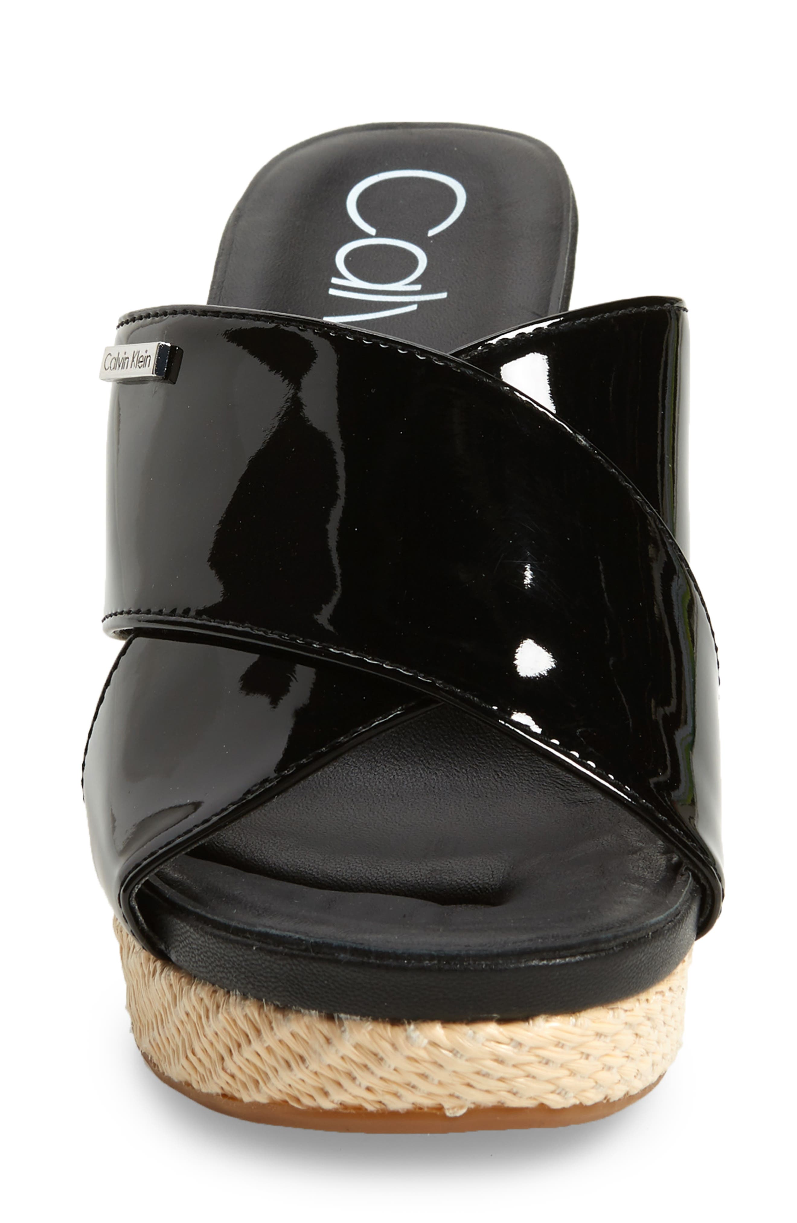 Calvin Klein Jacolyn Wedge Slide Sandal, Alternate, color, 