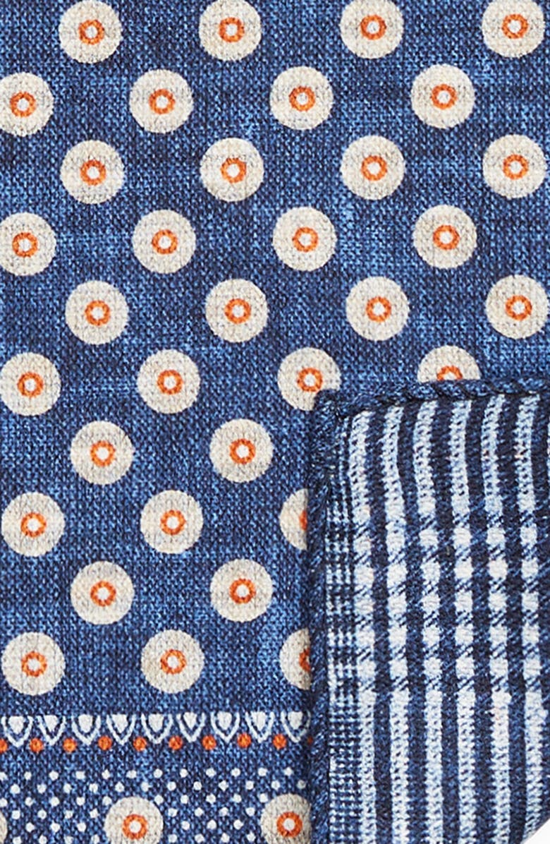 EDWARD ARMAH Reversible Silk Pocket Square, Alternate, color,