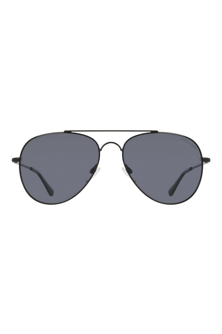 59mm Navigator Sunglasses, Main, color, BLACK
